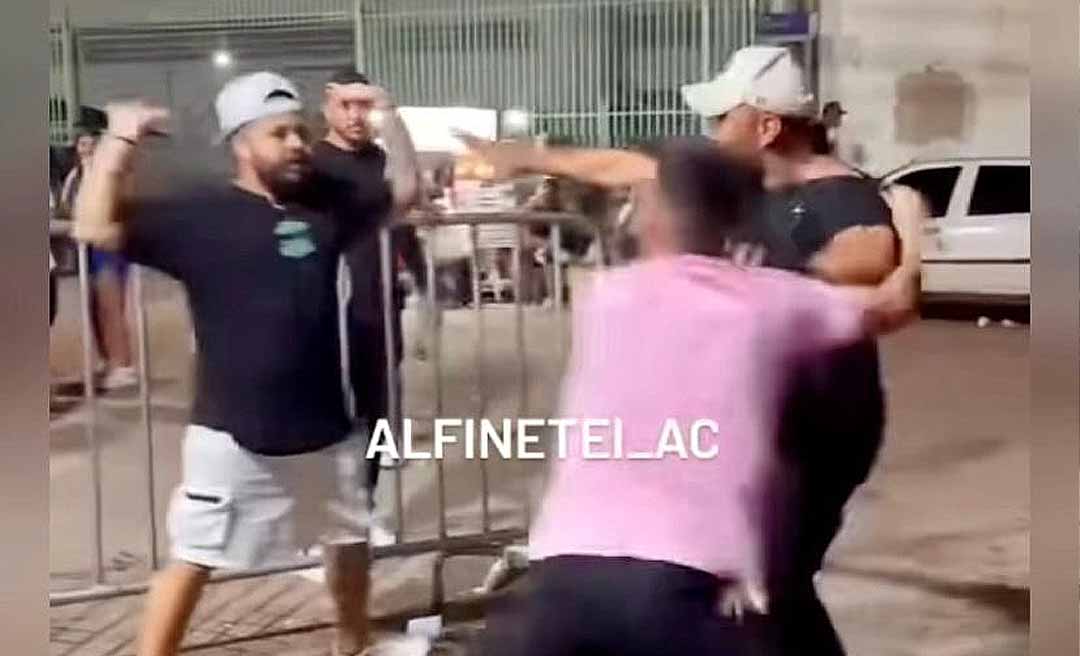O “pau cantou!” Homens trocam soco em frente a bar no bairro Jardim Primavera, em Rio Branco