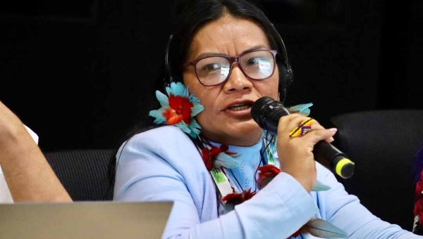 “Não se faz política ambiental sem a participação dos povos indígenas”, diz Francisca Arara no primeiro encontro do GCF Task Force em Rio Branco
