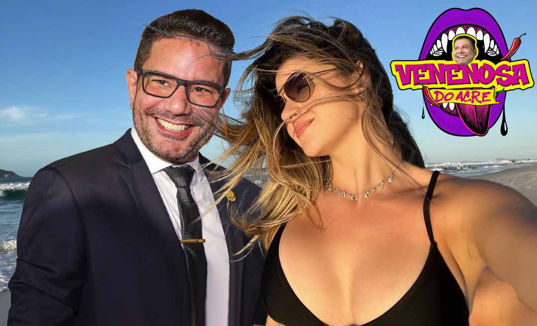 Quem é a loira misteriosa que roubou a cena (e um beijo) do governador Gladson Cameli?