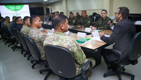 Acre recebe representantes das forças de segurança do Peru para reunião do Gabinete de Gestão Integrada de Fronteira Internacional