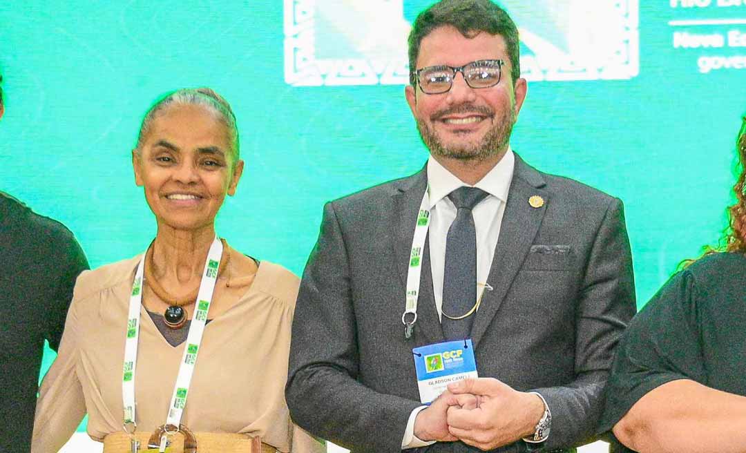 Marina elogia Gladson e diz que governador “de forma humilde” reconheceu que ela estava certa sobre as mudanças climáticas