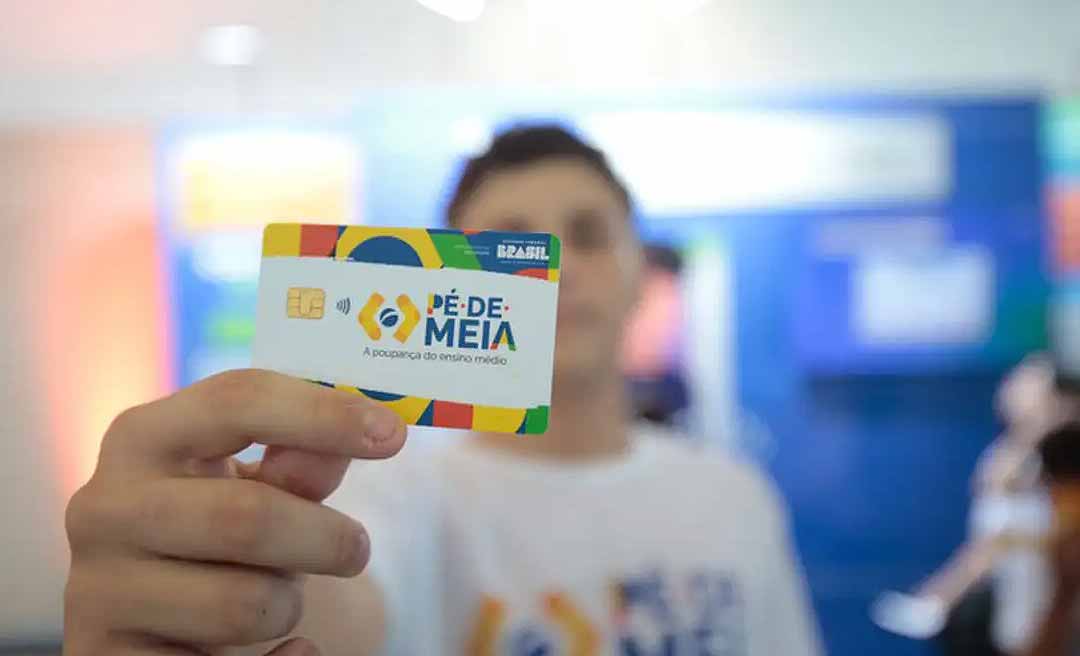 Estudantes acreanos nascidos em março e abril recebem hoje nova parcela do Pé-de-Meia