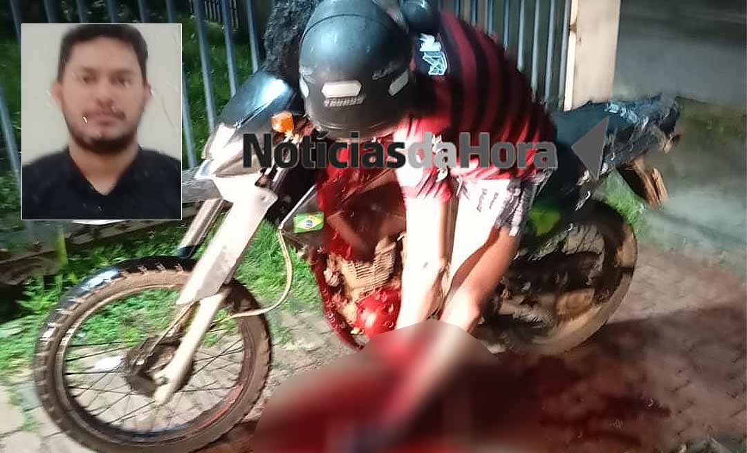 Policial penal é encontrado morto em frente ao IML de Rio Branco; homem estava caído sobre uma motocicleta