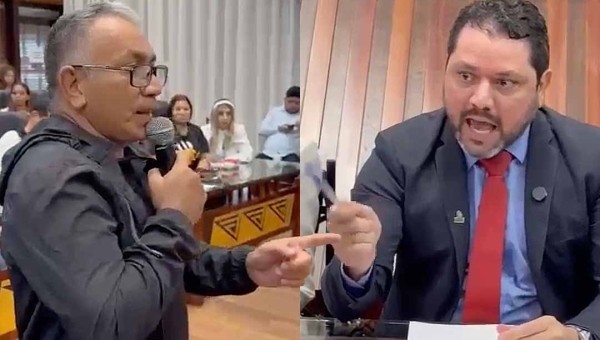 Secretário João Marcos Luz bate-boca com morador do Castelo Branco durante audiência pública na Aleac