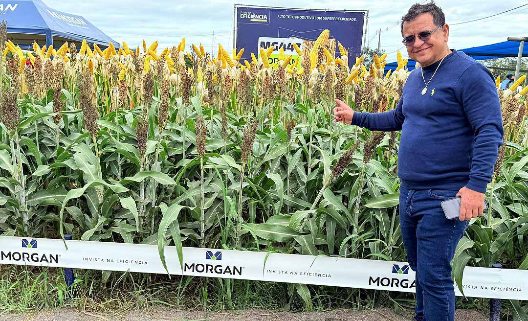 Gonzaga visita feira Rondônia Rural Show e conhece acreanos que levaram a farinha do Acre para as mesas dos rondonienses