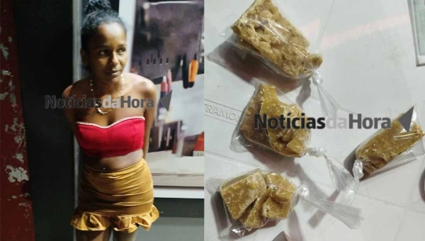 Mulher é presa com crack durante operação do Batalhão de Trânsito da PM em Rio Branco