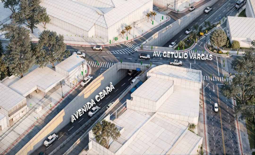 Trecho do Colégio de Aplicação é parcialmente interditado para serviços de perfuração em obras do viaduto da Ceará