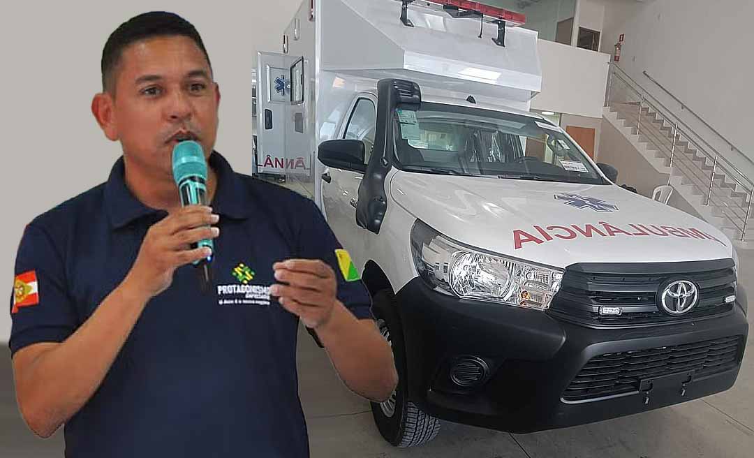 Prefeito Jerry anuncia aquisição da primeira ambulância adaptada para a zona rural de Assis Brasil