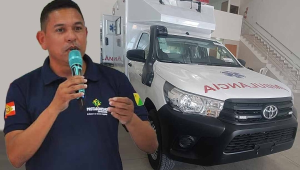 Prefeito Jerry anuncia aquisição da primeira ambulância adaptada para a zona rural de Assis Brasil