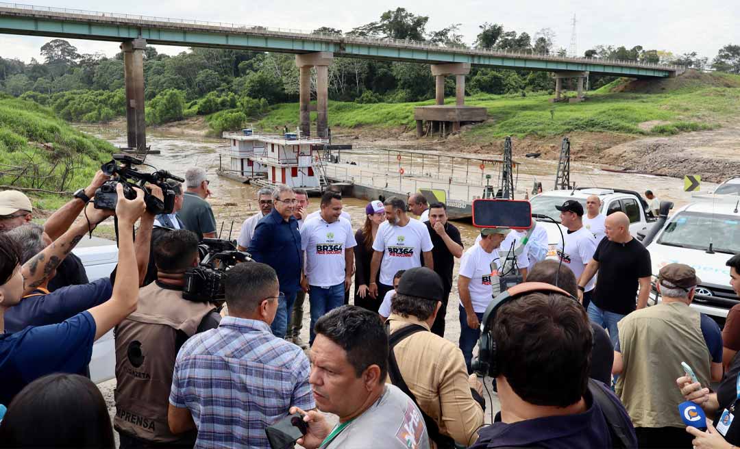 Caravana “BR-364 Pede Socorro” inicia jornada com visita à ponte do rio Caeté, em Sena Madureira