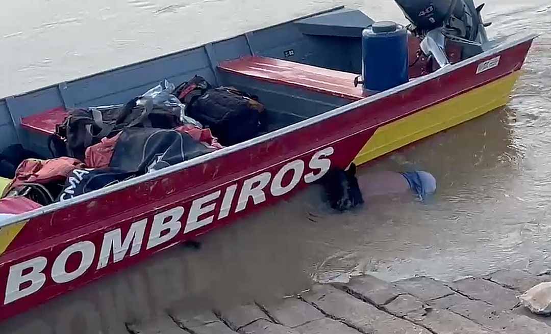 Pescador morre afogado ao tentar soltar tarrafa presa no Rio Acre, na Capital; vítima ainda não foi identificado