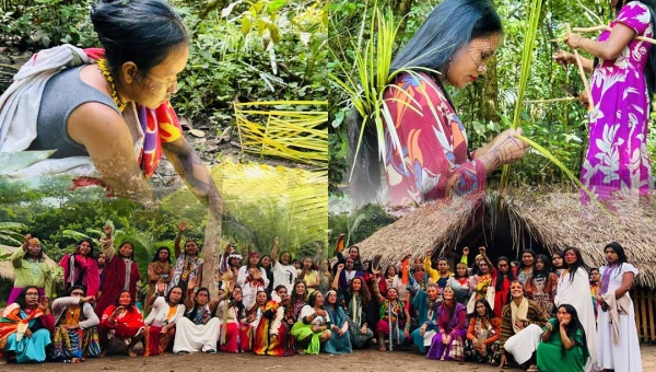 Mulheres Huni Kuin tecem um futuro com arte, regeneração e  Sabedoria ancestral