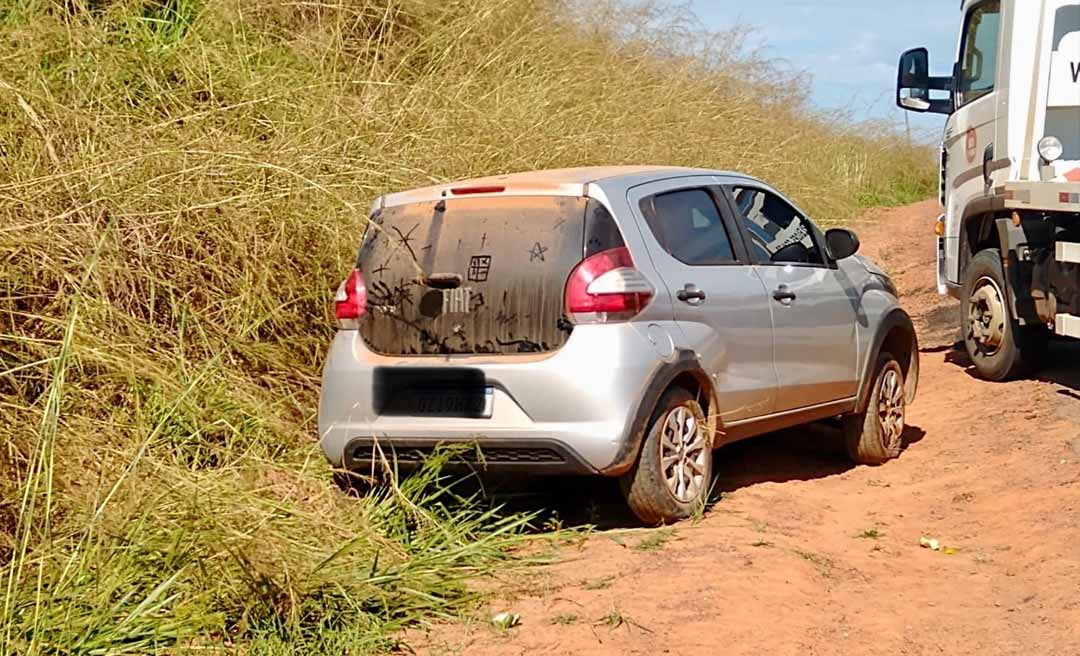 Veículo roubado de empresa em Rio Branco é localizado em ramal pela Polícia Militar