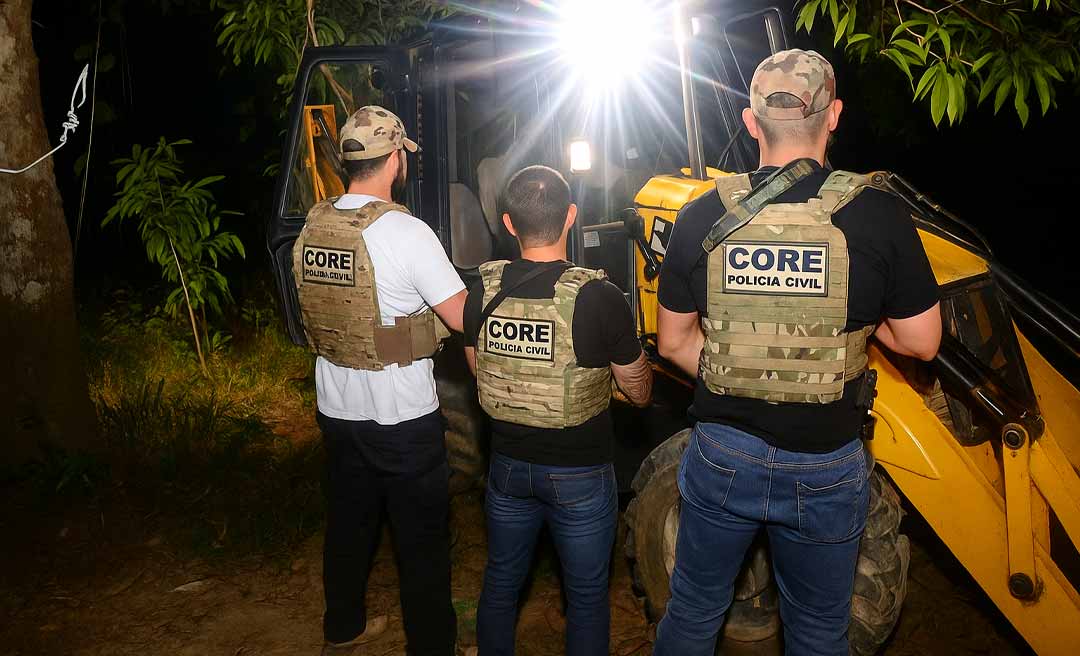 Retroescavadeira roubada da Prefeitura de Rio Branco na Transacreana é recuperada no Belo Jardim