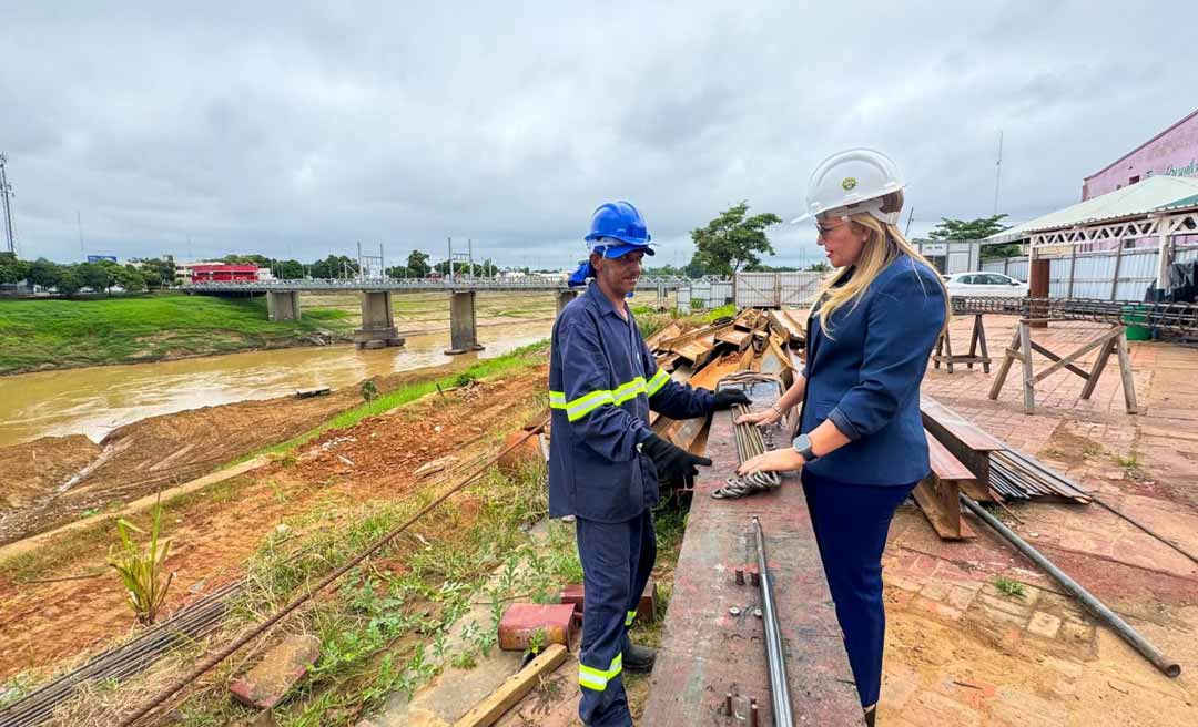 Recuperação da passarela em Rio Branco segue acelerada para garantir segurança dos pedestres