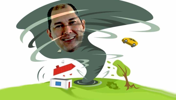 O furacão Joabe promete não deixar pedra sobre pedra em sua passagem pela presidência da Câmara