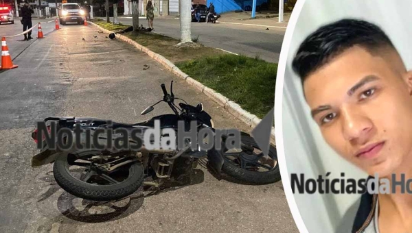 Jovem morre após perder controle de moto e colidir contra palmeira na Avenida Amadeu Barbosa, 2° Distrito de Rio Branco
