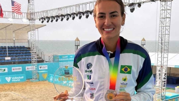 Atleta acreana conquista bronze na China pelo Circuito Mundial de Vôlei de Praia