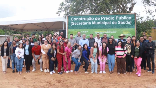 Prefeitura de Assis Brasil lança obra de construção da nova sede da Secretaria Municipal de Saúde