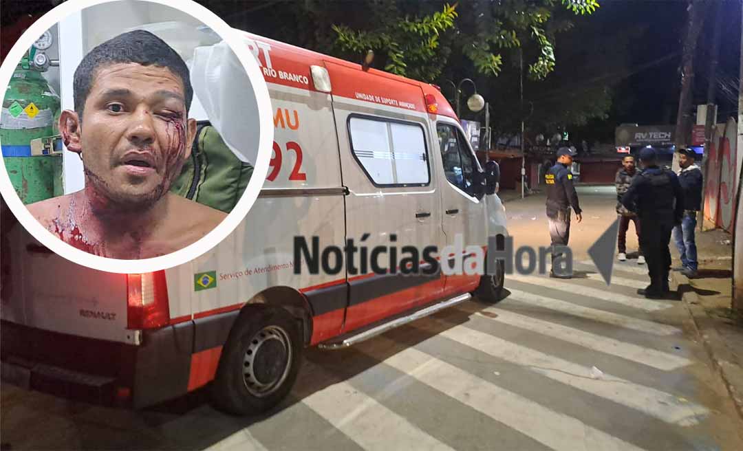 Homem é vítima de tentativa de homicídio com golpes de arma branca no centro de Rio Branco