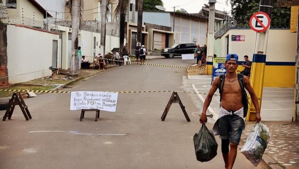 Justiça determina liberação imediata de rua no Castelo Branco bloqueada em protesto contra mudança do Centro POP