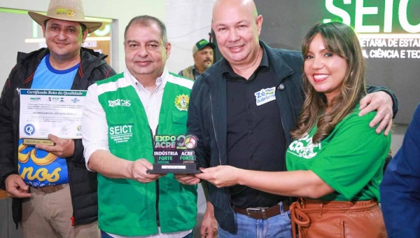 Na Expoacre Juruá, empresários da região são reconhecidos na 4ª edição do Programa Rota da Qualidade