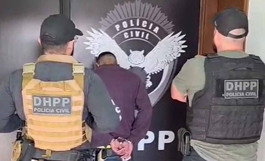 Acreano foragido acusado de cometer três homicídios é capturado em ação conjunta das polícias do Acre e Mato Grosso do Sul