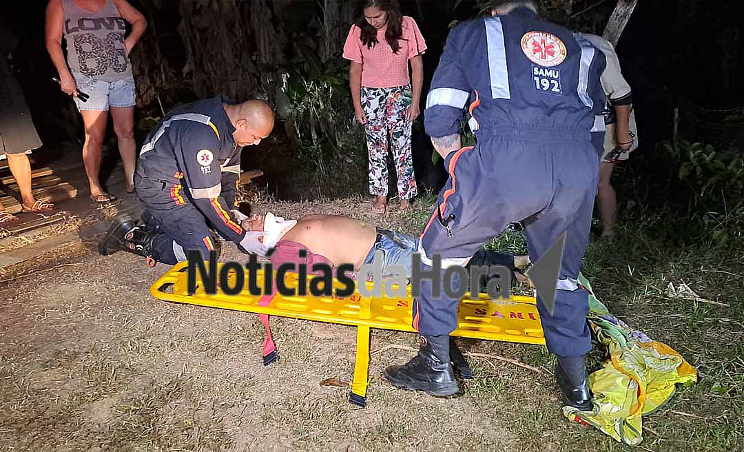 Mototaxista abandona passageiro ferido após queda de ponte na estrada do Mutum, zona rural de Rio Branco
