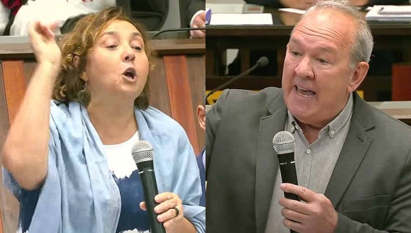 Ex-deputada Naluh ‘rouba’ a cena na Aleac, defende redução de percentuais dos poderes, responde Calixto e secretário dispara: ‘discurso demagógico’