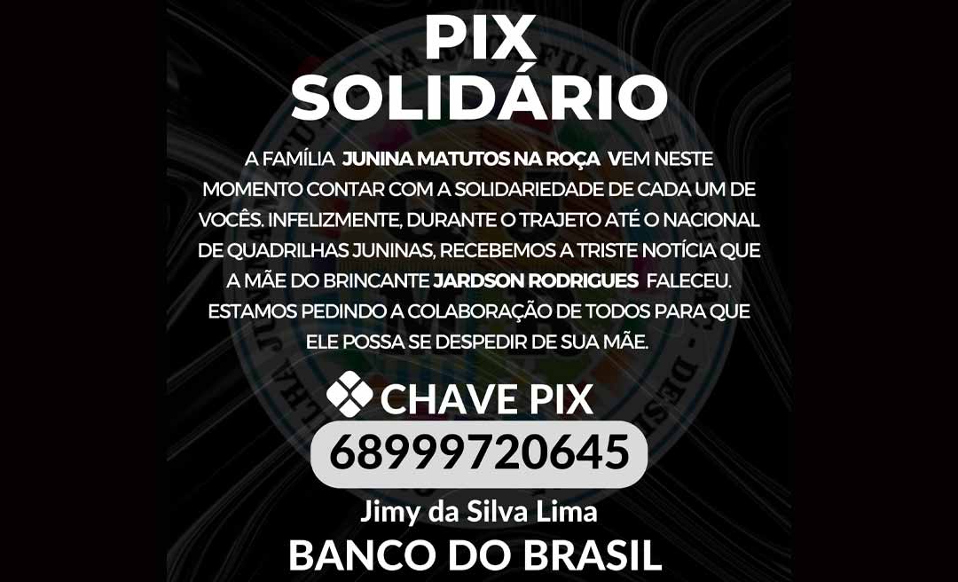 Brincante da Junina Matutos na Roça perde mãe durante viagem e grupo pede ajuda para que ele volte ao Acre e se despeça