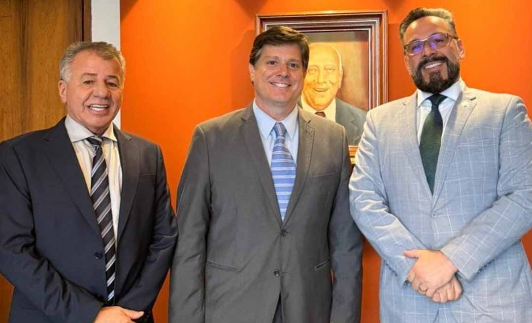 Em Brasília, Alan Rick é recebido pelo presidente nacional do MDB e fala em alinhamento e diálogo “sobre os rumos do Acre”