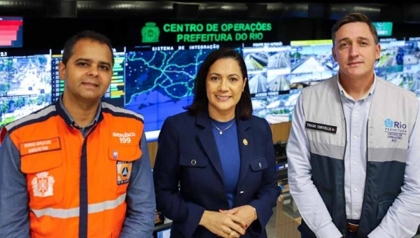Vice-governadora Mailza Assis visita Centro de Operações do Rio e conhece modelo de resposta a desastres naturais