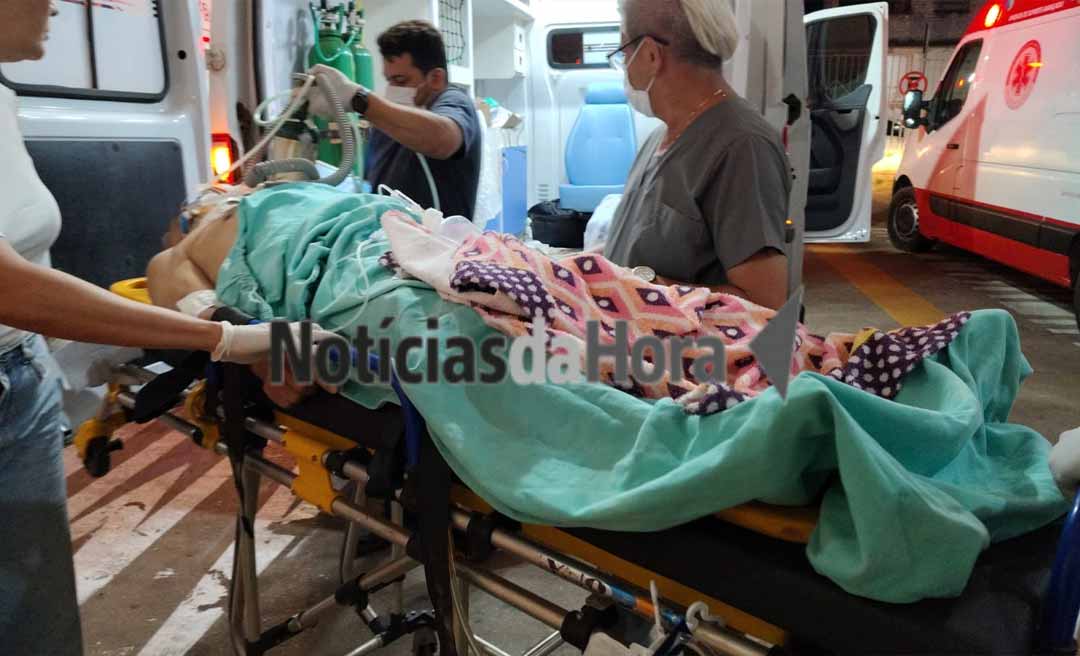 Idoso sofre queda de quatro metros em Boca do Acre e é transferido em estado gravíssimo para o Pronto-Socorro de Rio Branco