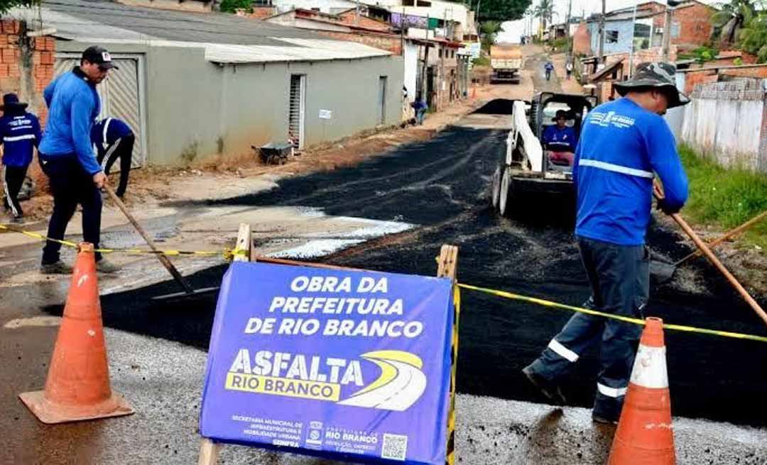 Prefeitura de Rio Branco firma 3º termo aditivo para ampliação de obras do Programa Asfalta Rio Branco