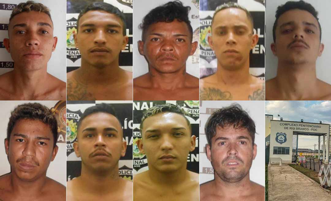 Um mês após fuga, nenhum dos nove detentos de presídio em Rio Branco foi recapturado; condenações somam mais de 400 anos