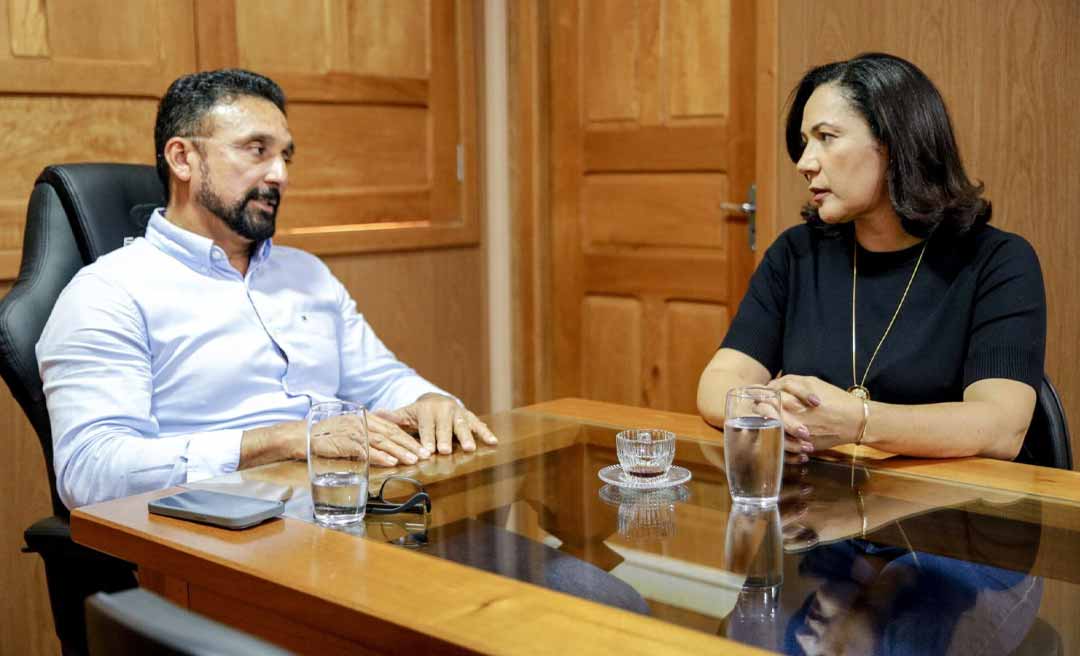 Vice-governadora Mailza se reúne com presidente da Federação de Futebol do Acre e reafirma parcerias em projetos sociais