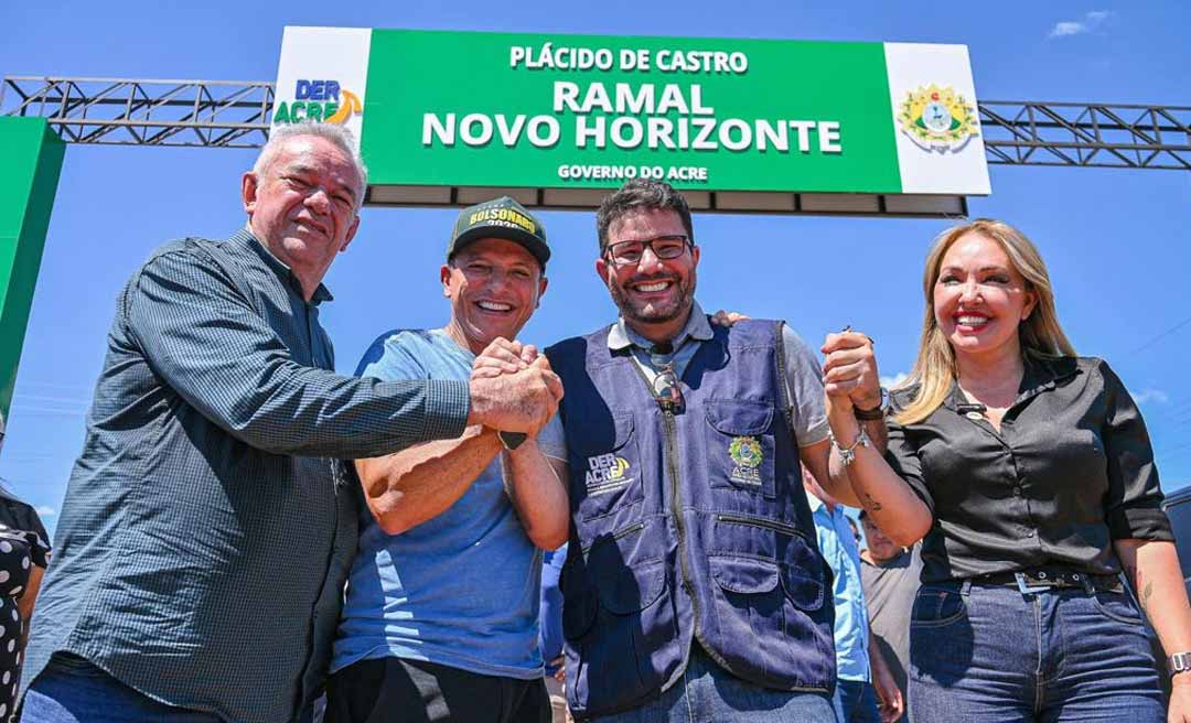 Governo entrega obra de pavimentação do Ramal Novo Horizonte em Plácido de Castro