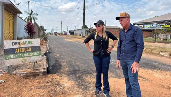 Departamento de Estradas de Rodagem inicia obras de pavimentação em ruas de Acrelândia