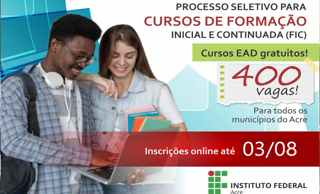 Ifac prorroga inscrições para cursos gratuitos do Programa Formar para Incluir