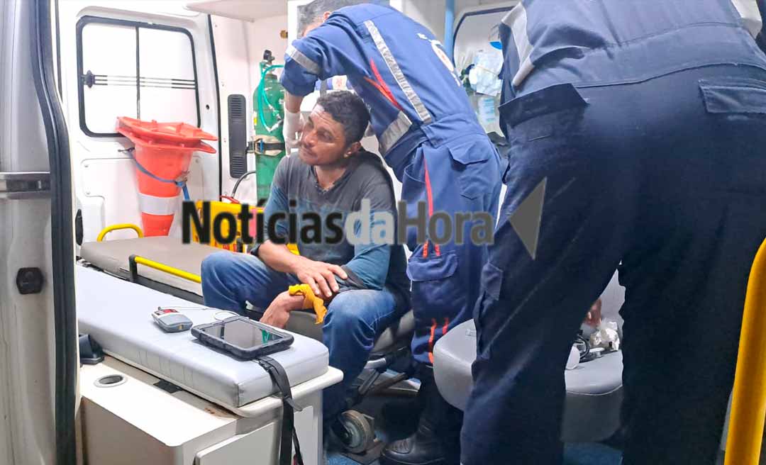 Discussão por ciúmes termina em tentativa de homicídio com terçado em bar no bairro Alto Alegre, em Rio Branco