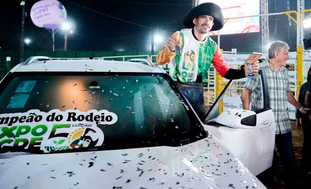 Peão de Rondônia vence rodeio da Expoacre 2025, garante vaga em competição nacional e leva caminhonete 0 KM