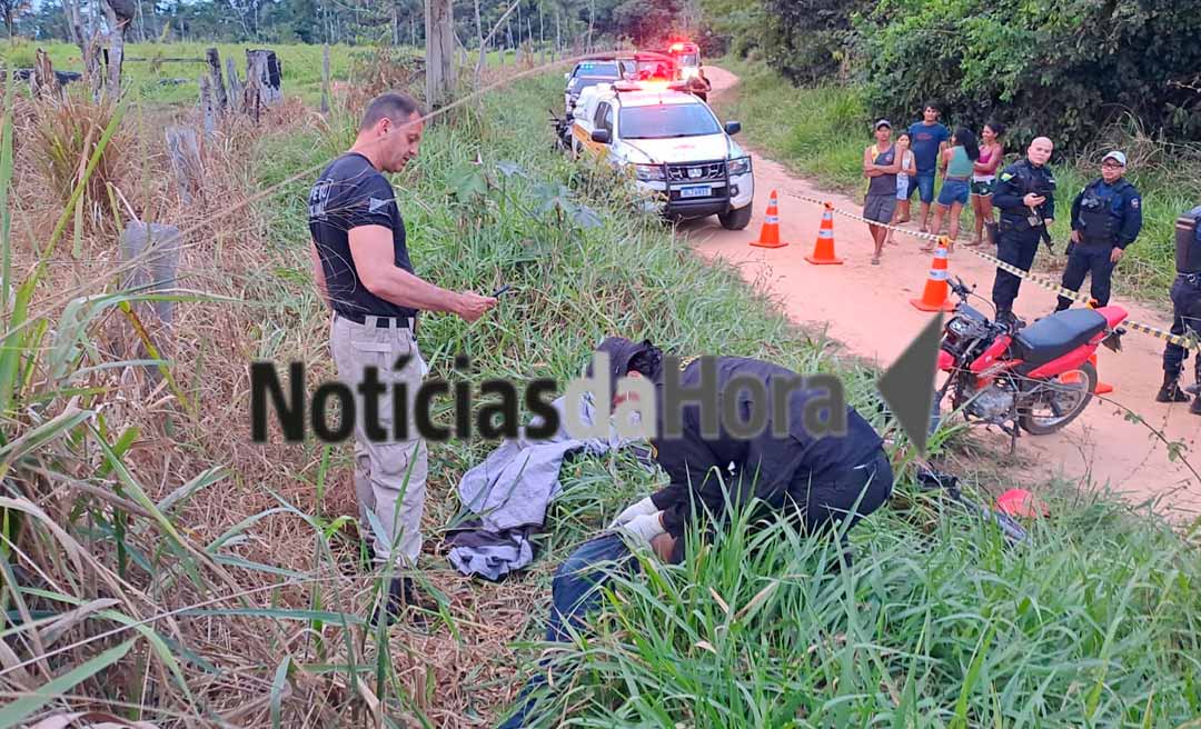 Homem morre em colisão frontal entre motos na zona rural de Rio Branco; vítima não usava capacete
