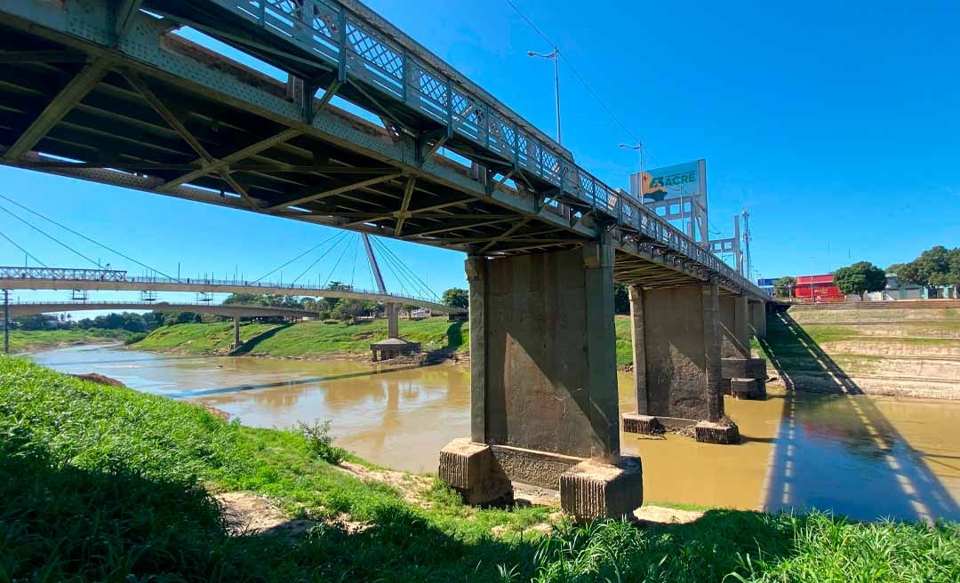 Sem volume de chuvas nas últimas 24 horas; nível do Rio Acre em Rio Branco marca 1,52 metro nesta terça-feira