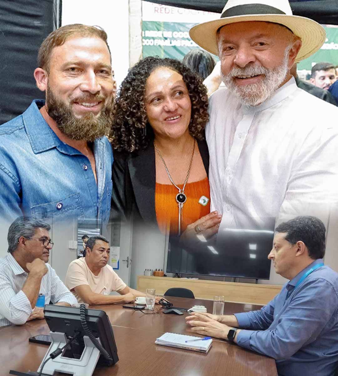 Lula recebe família da Comunidade Novo Porto, de Jordão, contemplada com kits de placa solar do Programa Luz para Todos