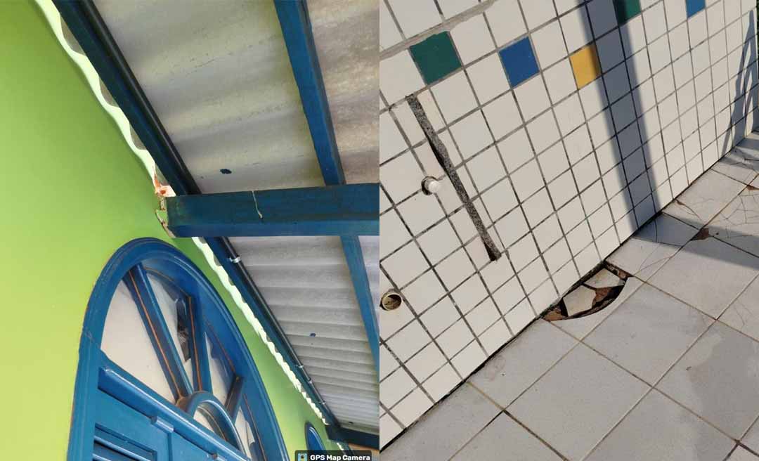 Edvaldo Magalhães denuncia péssima estrutura da Escola Jairo de Figueiredo Melo, de Jordão