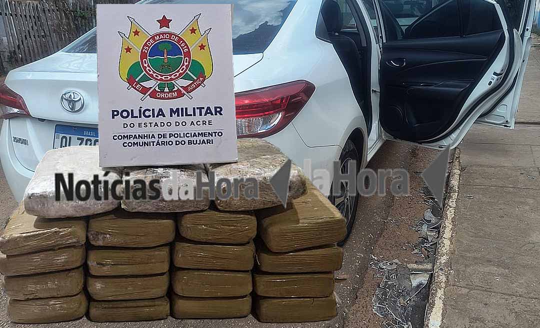 Polícia Militar apreende mais de 19 kg de drogas em caixa térmica na BR-364, no Acre