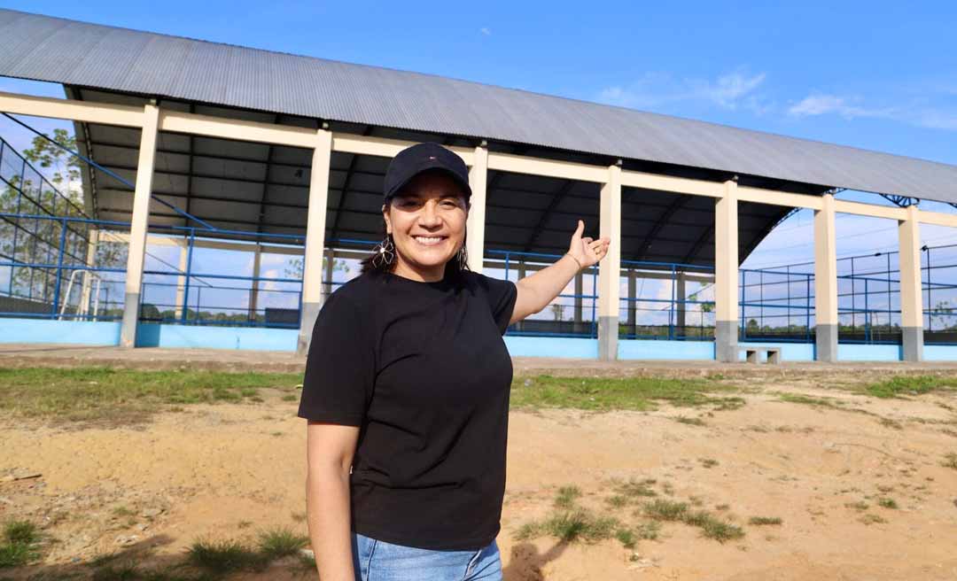 Em Cruzeiro do Sul, governadora em exercício Mailza visita quadra esportiva no Ramal 3 e reforça importância do incentivo ao esporte no Acre