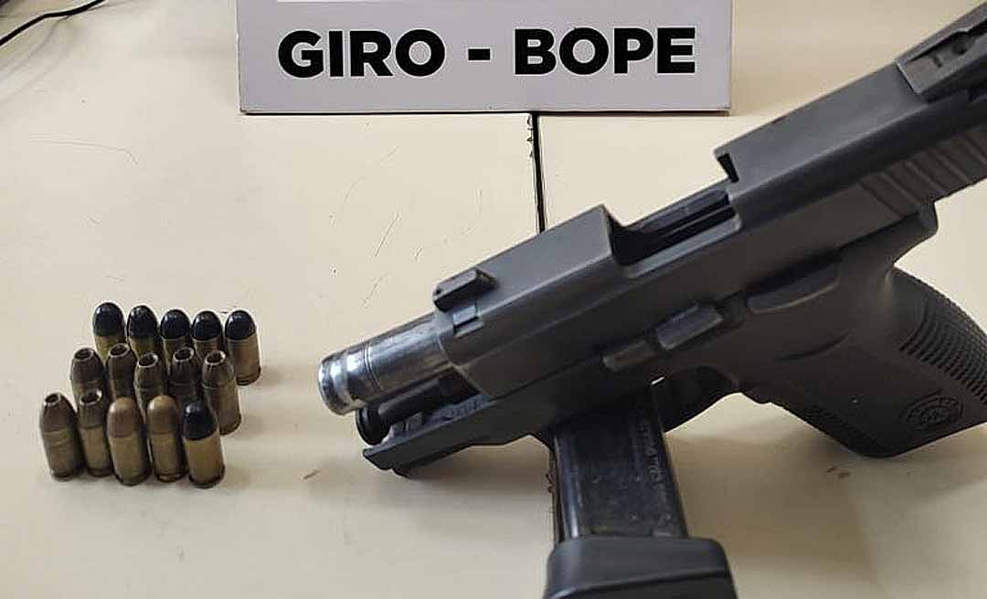 Polícia Militar apreende arma de fogo durante patrulhamento no bairro Sobral