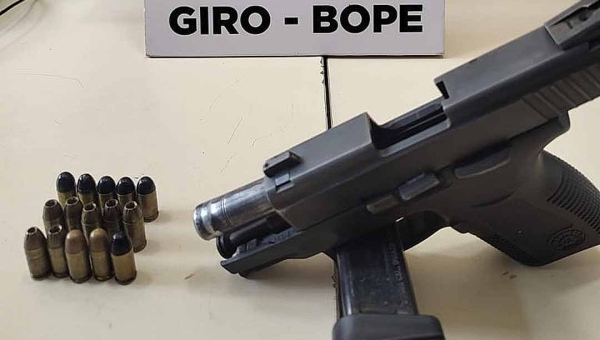 Polícia Militar apreende arma de fogo durante patrulhamento no bairro Sobral