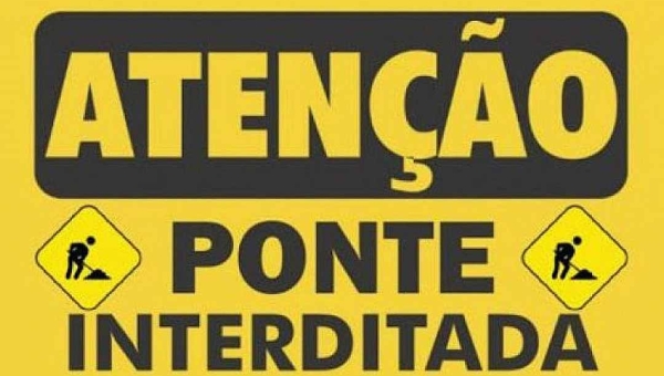 Em Nota, Deracre informa fechamento da ponte na comunidade Santa Maria, em Cruzeiro do Sul